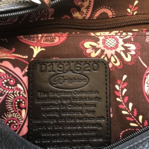 Like new,  Brighton shoulder bag with studded detailed embellishments. - Picture 5 of 6